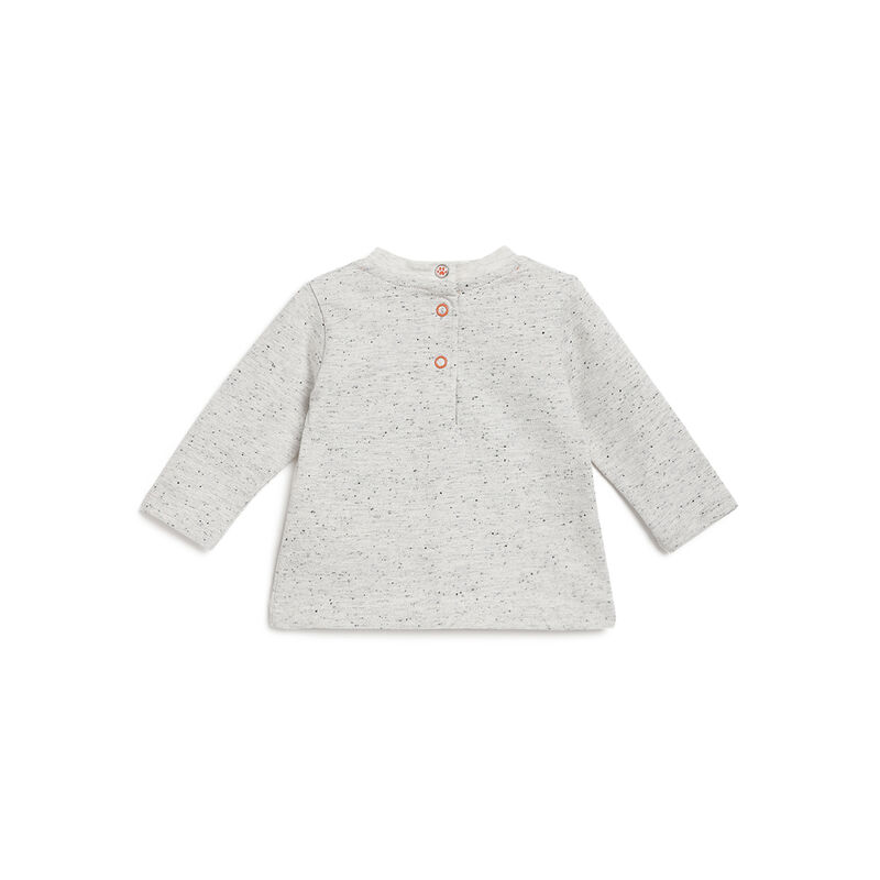 Boys Light Grey Printed Long Sleeve T-Shirt image number 1